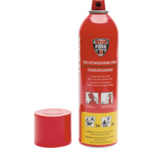 Feuerlöschspraydose mit roter Kappe