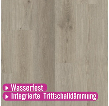 Revêtement de sol imperméable avec isolation phonique intégrée