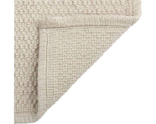 Detailansicht eines Teppichs mit gewebter Textur