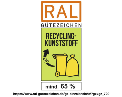 RAL Recycling Kunststoff Gütezeichen