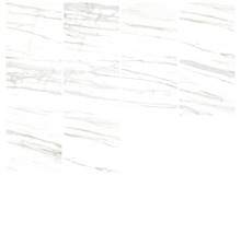 Plusieurs carreaux blancs imitation marbre