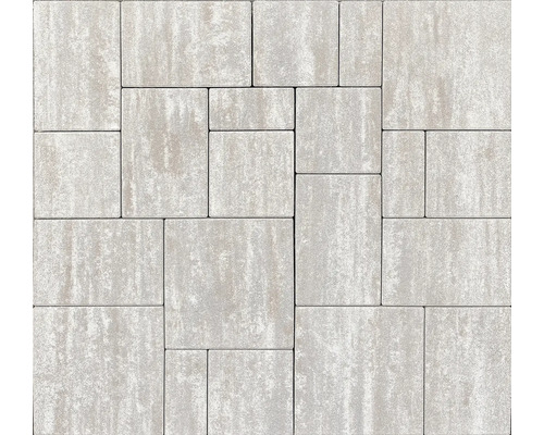 Pavés de différentes tailles posés