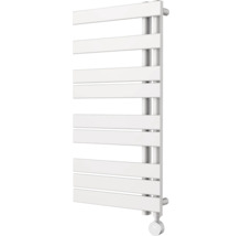 Weisser Handtuchwärmer mit horizontalen Heizstäben