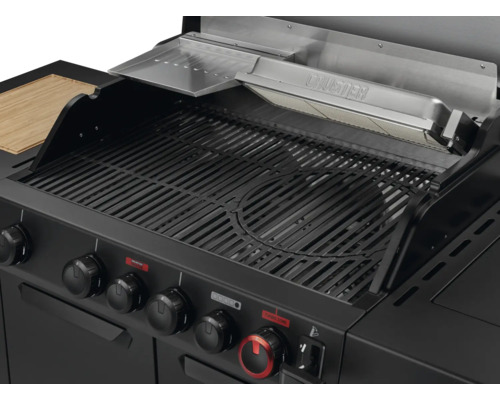 Grill avec grille et boutons de commande