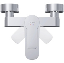 Robinet de baignoire apparent en métal avec logo Laufen