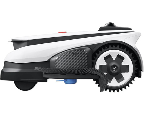 Vue latérale du robot tondeuse