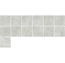 Quadratische Platten in Marmoroptik für Wand und Boden