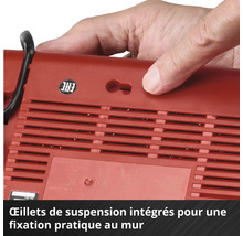 Oeillets de suspension intégrés pour une fixation pratique au mur