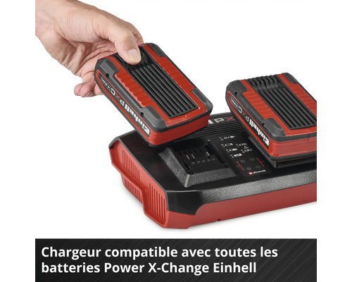 Chargeur de batterie Einhell Power X-Change avec batterie