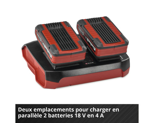 Chargeur Einhell avec deux batteries 18 volts