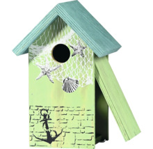 Nichoir décoratif avec motifs d'étoiles de mer, de coquillages et d'ancres