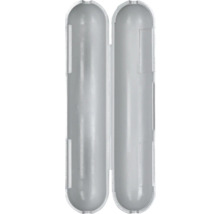 Offene Zahnbürstenbox aus Kunststoff