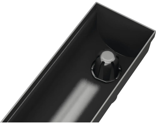 Gouttière noire avec drain