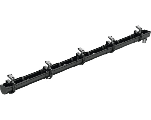 Gouttière avec supports de gouttière et tuyau de descente