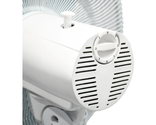 Detailaufnahme eines Ventilators mit Geschwindigkeitsregler