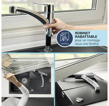 Robinet de cuisine pour montage sous fenêtre