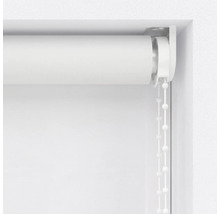 Fensterrollo mit Kettenzug im geschlossenen Zustand