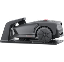 Mähroboter auf Ladestation