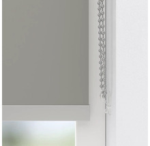 Graue Fensterrollos mit Kettenzug