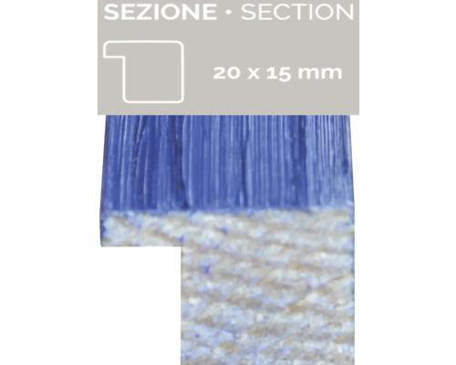 Profilleiste, Querschnittdarstellung, 20 x 15 Millimeter