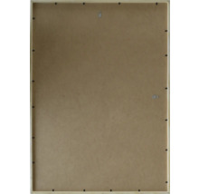 Rückseite eines Bilderrahmens mit Holzrahmen und Aufhängern