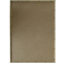 Rückseite eines Bilderrahmens mit Holzrahmen und Aufhängern