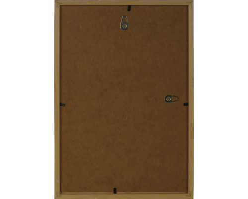 Rückseite eines Holzbilderrahmens mit Aufhängern