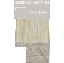 Profilleiste mit den Massen 20 x 15 Millimeter