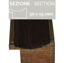 Holzprofilleiste mit den Maßen 30 x 15 Millimeter