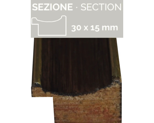 Holzprofilleiste mit den Maßen 30 x 15 Millimeter.