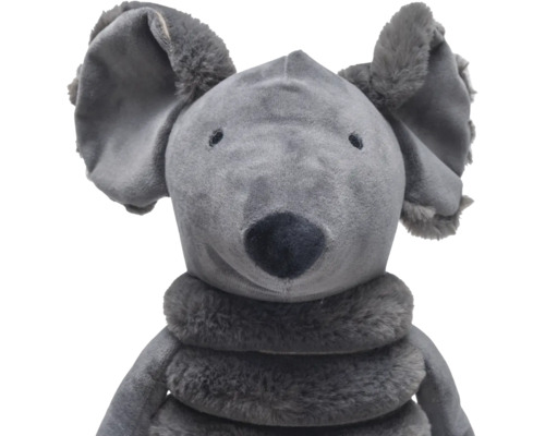 Graue Stoffmaus als Plüschtier