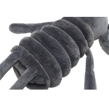 Graues Raupenförmiges Plüschtier