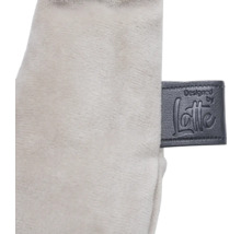 Detailansicht eines Kissens mit Lotte Logo.