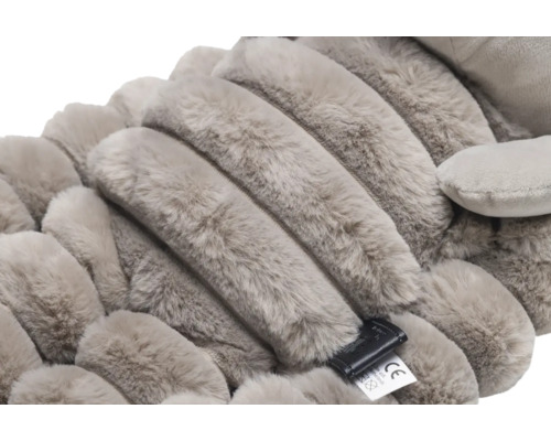 Graues, gefüttertes Nackenkissen zur Entspannung