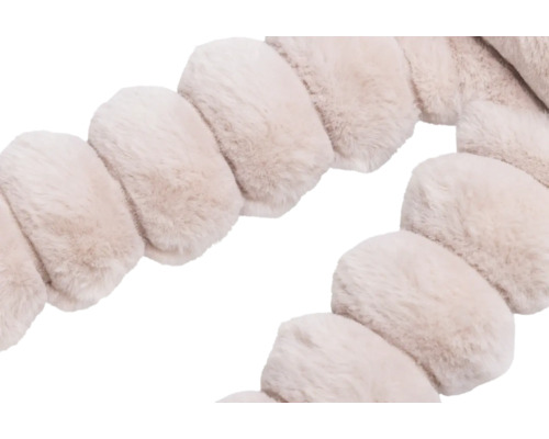 Spiralgirlande aus Kunstfell