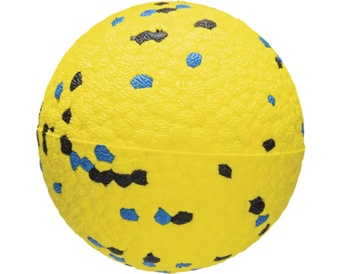 Gelber Hundeball mit Muster