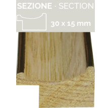 Holzprofilleiste mit den Maßen 30 x 15 Millimeter