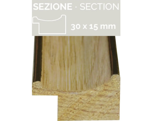 Holzprofilleiste mit den Massen 30 x 15 Millimeter