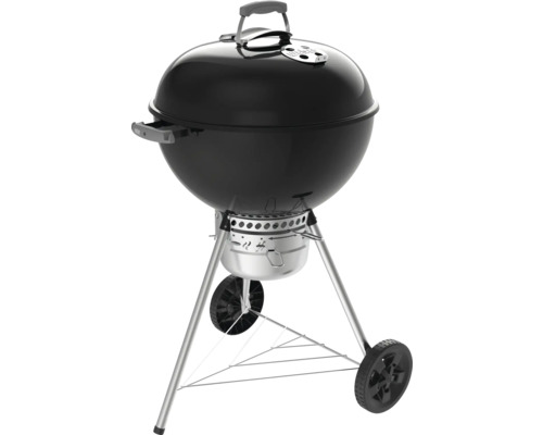 Barbecue boule avec couvercle, roues et espace de rangement