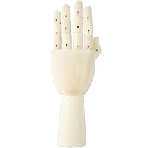 Main articulée en bois