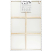 Toile vierge XXL avec cadre en bois, format 100 x 150 cm