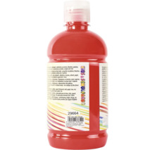 Peinture rouge pour enfants dans une bouteille en plastique