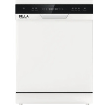 Lave-vaisselle pose libre blanc avec panneau de commande et affichage