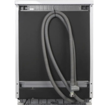 Vue arrière d'un lave-vaisselle avec tuyaux de raccordement