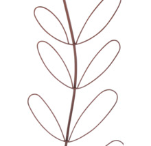 Dekorative Metallpflanze mit filigranen Blättern