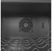 Vue intérieure d'une cave à vin avec ventilateur et clayette