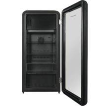 Réfrigérateur à boissons avec porte en verre et étagères intérieures