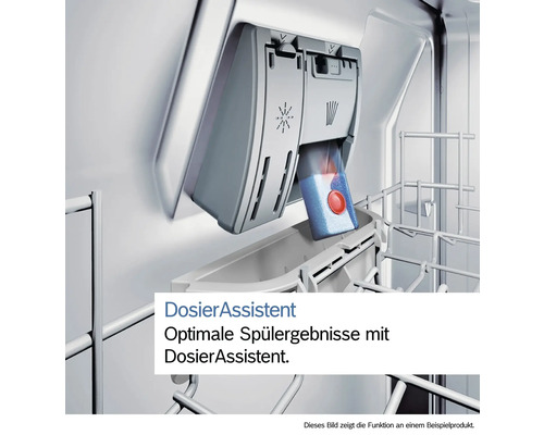 Lave-vaisselle avec assistant de dosage et pastille de nettoyage