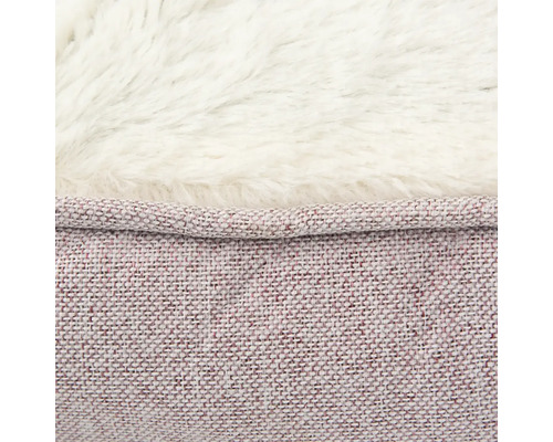 Detailansicht eines Hundebetts mit weichem Innenfutter und robustem Stoffbezug