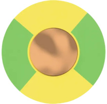 Kreisförmige Zielscheibe mit vier Sektoren